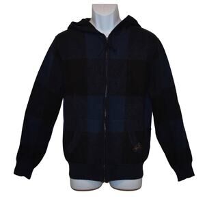 NWT S  * Mens Zip Front Knit Sweater with Hoodie * Rocawear Urbanwear